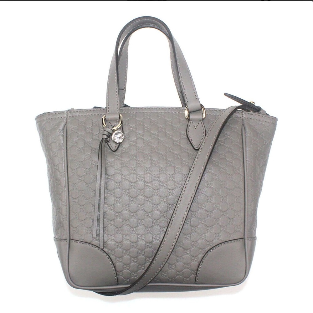 🆕💯% Auth Gucci Gray Microguccissima GG Bag